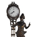 [LA-43479] Schwingpendeluhr Tischuhr Mystérieuse Frau Gekleidet Bild 12