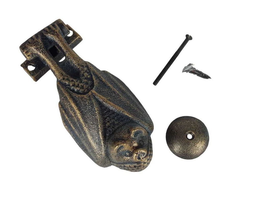 [LA-43722] Wandglocke Türglocke Türklopfer Gusseisen Fledermaus Bild 4
