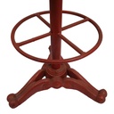 [LA-44122] Barhocker Barstuhl Traktorsitz Rot H 78 cm Gusseisen Bild 11