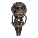 [LA-45773] Wandglocke Türglocke Türklopfer Löwenkopf Gusseisen braun Bronze-Look H 41 cm Bild 4