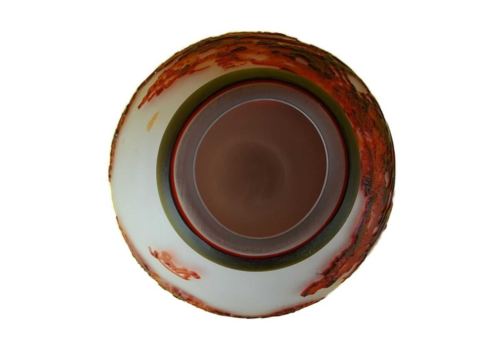 [LA-45982] Vase Kameeglas Baluster Afrikanischer Elefant Bild 5