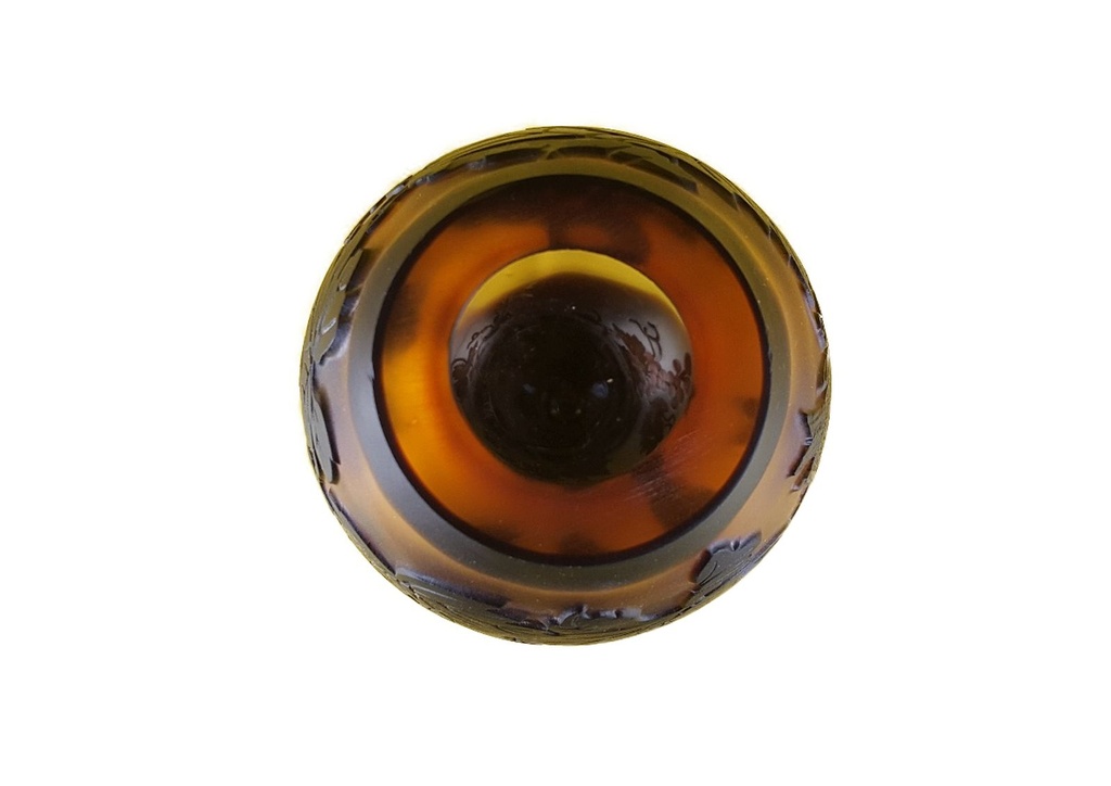 [LA-45985] Vase Kameoglas Cameoglas Weinrebe Bild 5