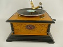 [LA-46355] Trichtergrammophon Grammophon Holz Quadratisch geschnitzt Bild 4