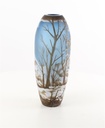 [LA-46369] Vase Cameo Glasvase Motivvase Winterlandschaft Bild 2