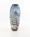 [LA-46369] Vase Cameo Glasvase Motivvase Winterlandschaft Bild 5