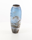 [LA-46369] Vase Cameo Glasvase Motivvase Winterlandschaft Bild 12
