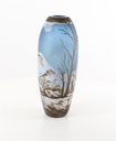 [LA-46369] Vase Cameo Glasvase Motivvase Winterlandschaft Bild 15