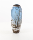 [LA-46369] Vase Cameo Glasvase Motivvase Winterlandschaft Bild 16