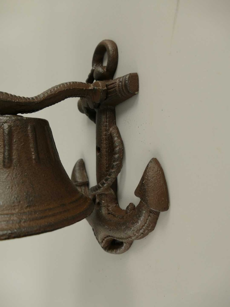 [LA-49031] Wandglocke Türglocke Türklopfer Gusseisen Braun rustikal #49031 Bild 3