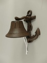 [LA-49031] Wandglocke Türglocke Türklopfer Gusseisen Braun rustikal #49031 Bild 4