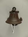 [LA-49031] Wandglocke Türglocke Türklopfer Gusseisen Braun rustikal #49031 Bild 5