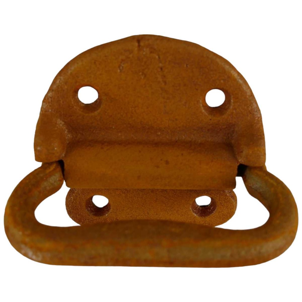 [LA-49041] Eisen Truhengriffe Naturrost Farbig L 10cm Bild 2
