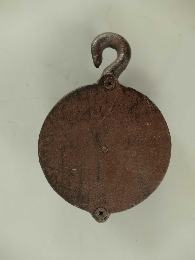 [LA-59935] Umlenkrolle Seilrolle Flaschenzug Riemenscheibe Eisen farbig Bild 5
