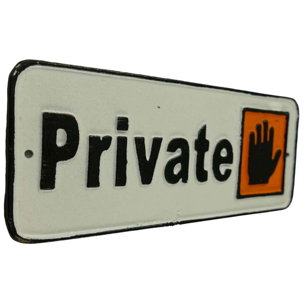 [LA-59940] Wandschild Wandplakette Gusseisen - Private Bild 2