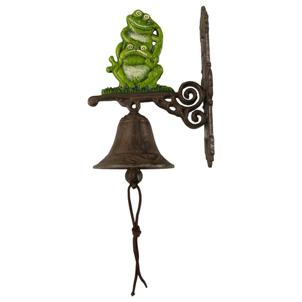 [LA-59950] Wandglocke Türglocke Türklopfer klein Gusseisen Frosch Bild 2