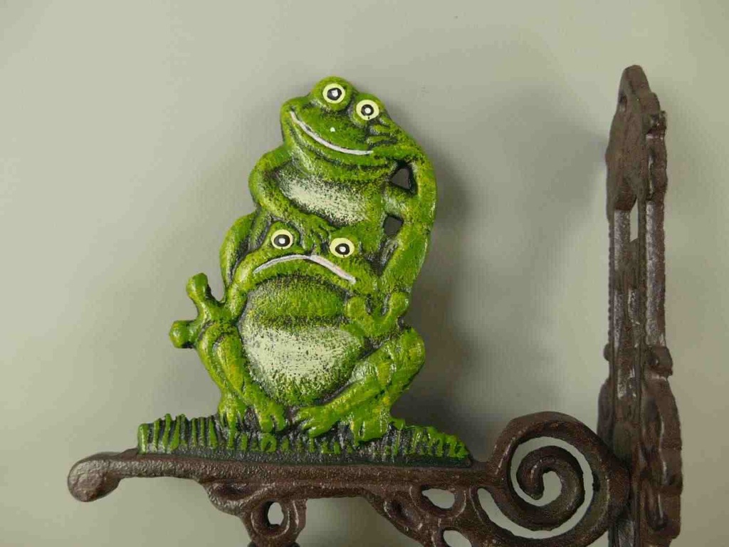 [LA-59950] Wandglocke Türglocke Türklopfer klein Gusseisen Frosch Bild 3