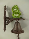 [LA-59950] Wandglocke Türglocke Türklopfer klein Gusseisen Frosch Bild 4