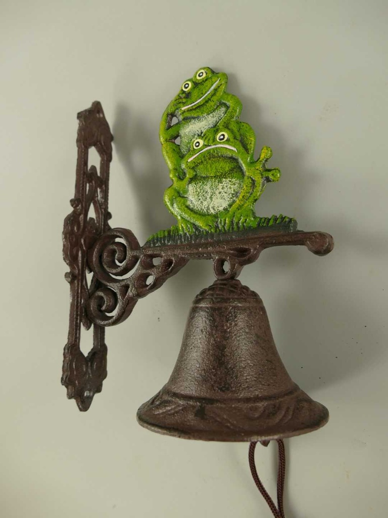 [LA-59950] Wandglocke Türglocke Türklopfer klein Gusseisen Frosch Bild 5