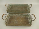 [LA-59960] Tray Eisen Farbig. 2st. L 46/55cm Set! Bild 3
