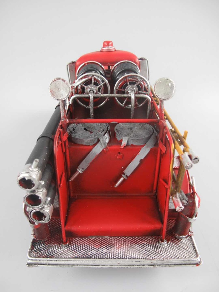 [LA-60033] Figur Skulptur Blechmodell Blechauto Modellauto Nutzfarzeug Feuerwehrwagen Bild 5
