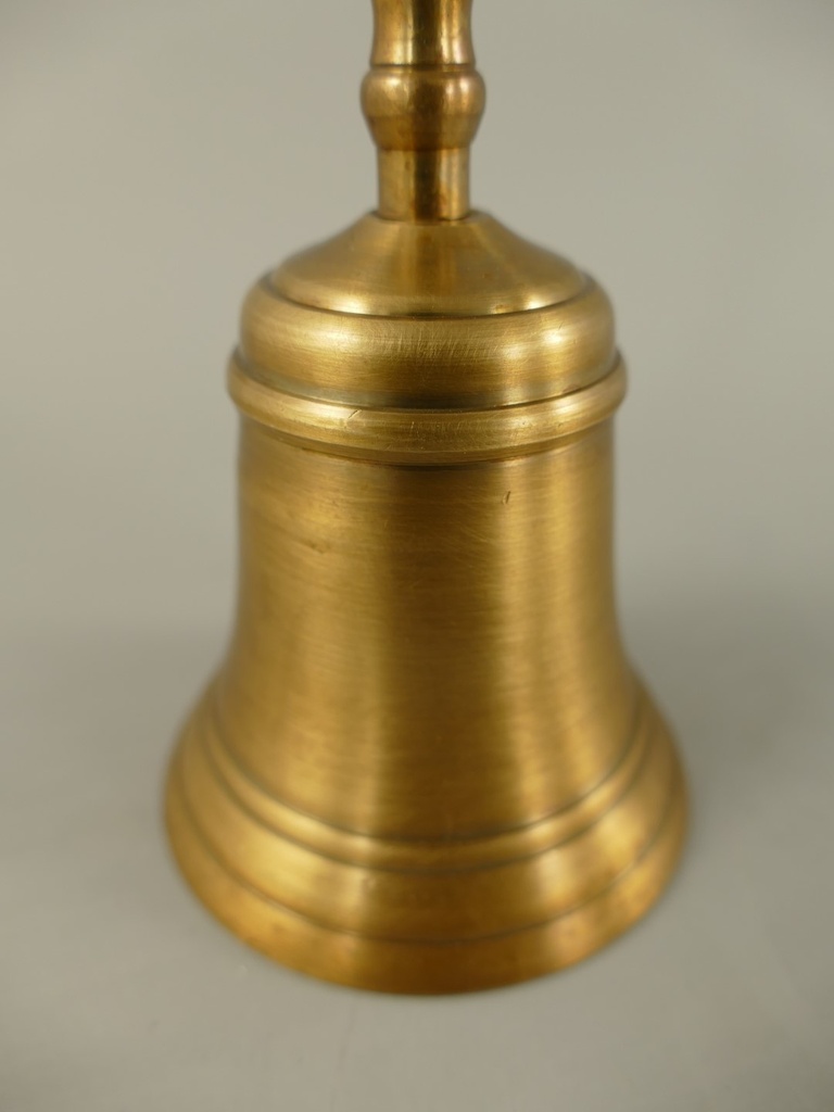 [LA-70673] Tischglocke Messing brüniert glatt H 15cm Bild 2