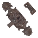 [LA-70725] Schieberiegel Schubriegel Bolzenriegel Türriegel Schloßriegel Gusseisen Bild 5