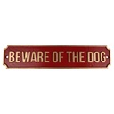 [LA-82613] Wandschild Wandplakette Gusseisen Beware Of The Dog Bild 2