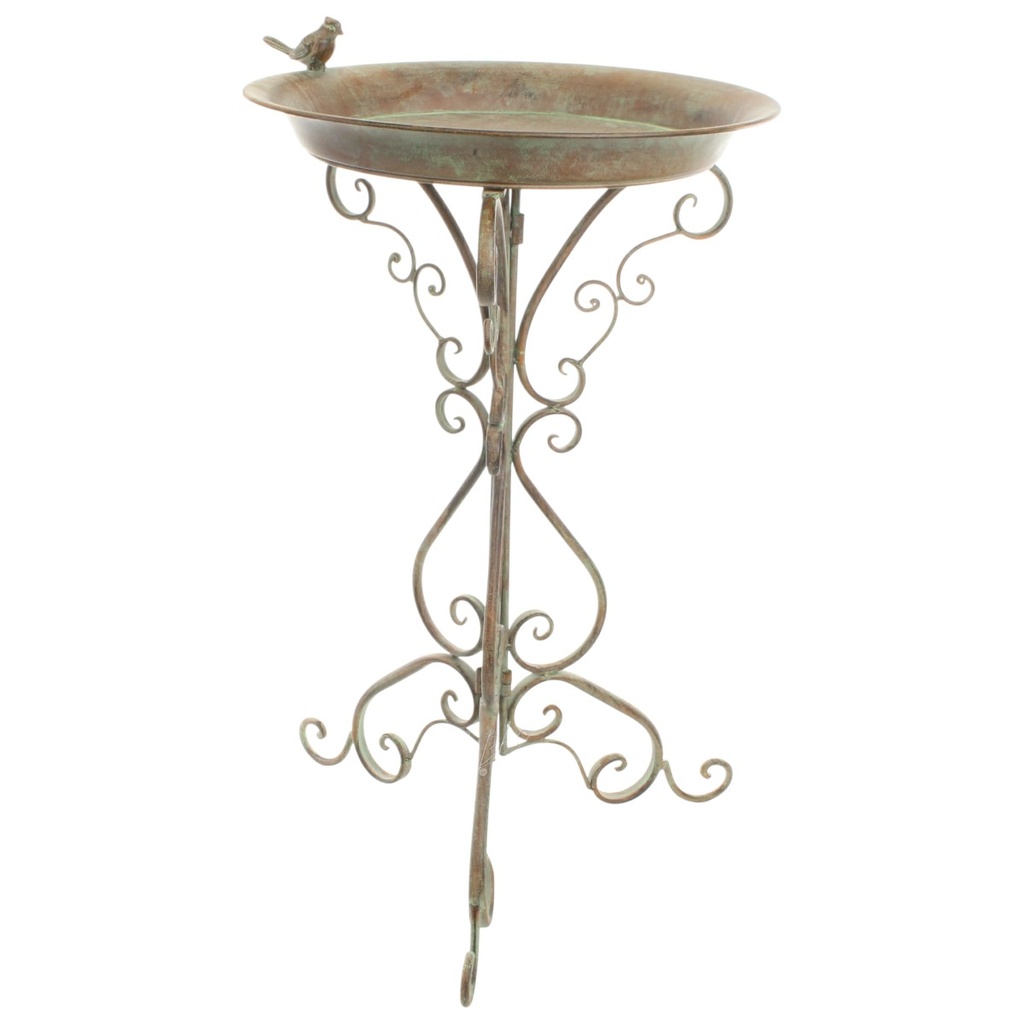 [LA-83651] Vogelbad Eisen Patina Grün Bild 5