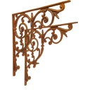 [LA-84535] Wand Halterung Regalhalter Regalträger Eckwinkel #84535 2er Set Gusseisen Bild 2