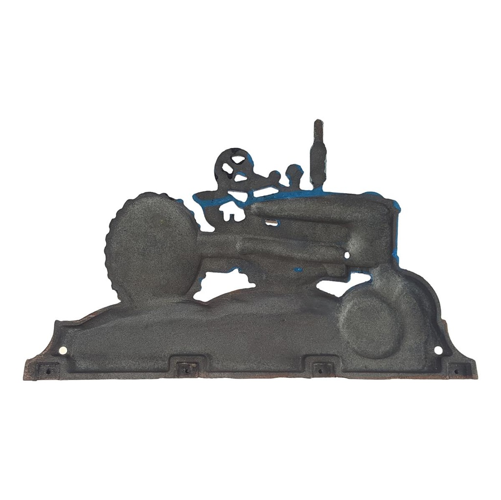[LA-84740] Wanddekoration Gusseisen Traktor Blau Bild 3