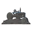 [LA-84740] Wanddekoration Gusseisen Traktor Blau Bild 3