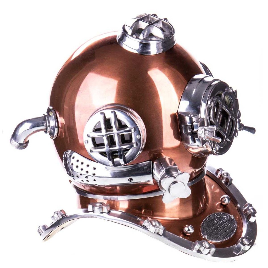 [LA-85231] Skulptur Figur Aluminium Taucherhelm #85231 Bild 3