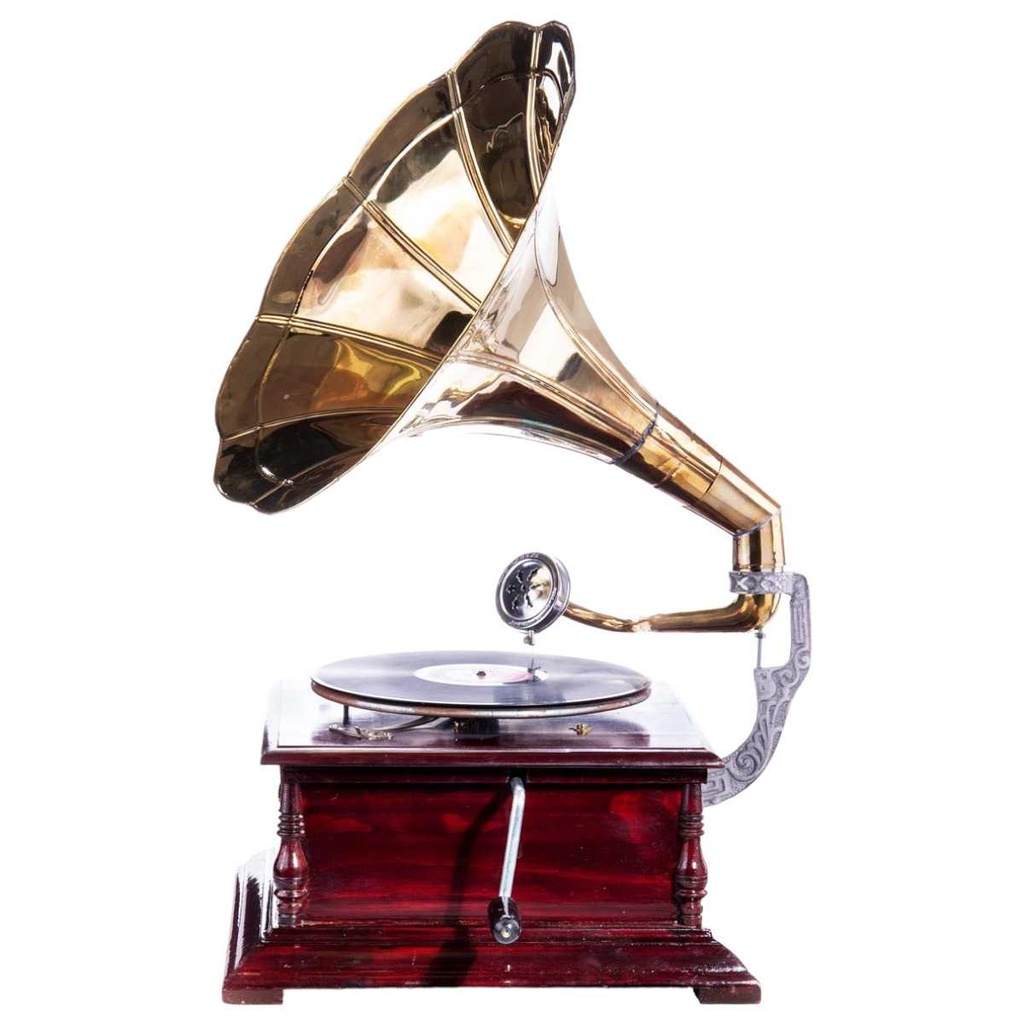[LA-85243] Trichtergrammofon Grammophon 4-eckig #85243 Bild 2