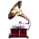 [LA-85243] Trichtergrammofon Grammophon 4-eckig #85243 Bild 2