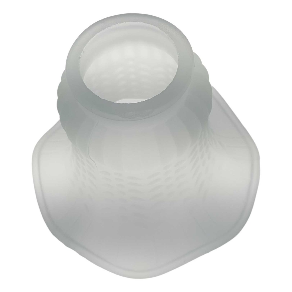 [LA-85599] matt Lampenschirm Ersatzglas Ersatzschirm Glasschirm weiß Bild 2