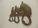 [LA-85655] Wandhaken Pferd Eisen rustikal braun L.29cm P/St. Bild 3