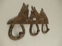 [LA-85655] Wandhaken Pferd Eisen rustikal braun L.29cm P/St. Bild 4