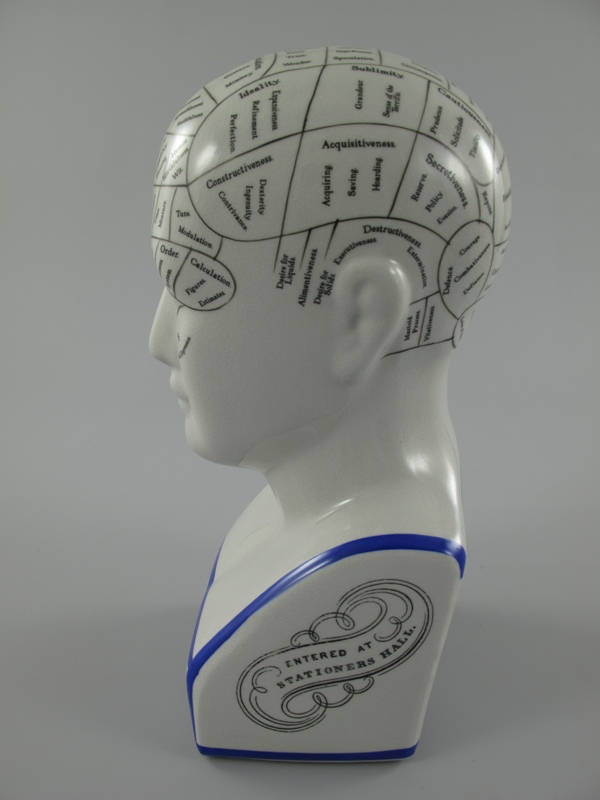 [LA-85754] Figur Skulptur Porzellankopf BLAU!!! H.30x16cm Bild 2