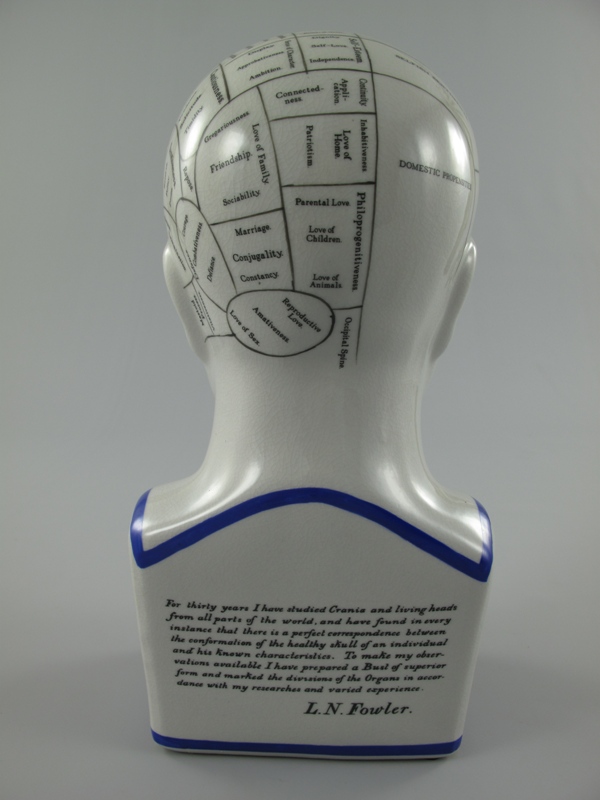 [LA-85754] Figur Skulptur Porzellankopf BLAU!!! H.30x16cm Bild 3