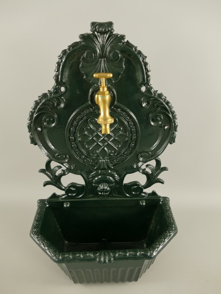 [LA-85848] Wandbrunnen Alu Guß grün H.60cm Bild 2