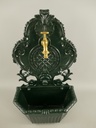 [LA-85848] Wandbrunnen Alu Guß grün H.60cm Bild 2