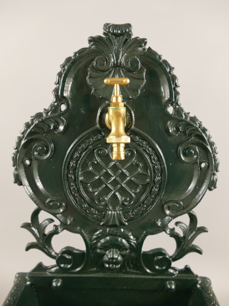 [LA-85848] Wandbrunnen Alu Guß grün H.60cm Bild 4