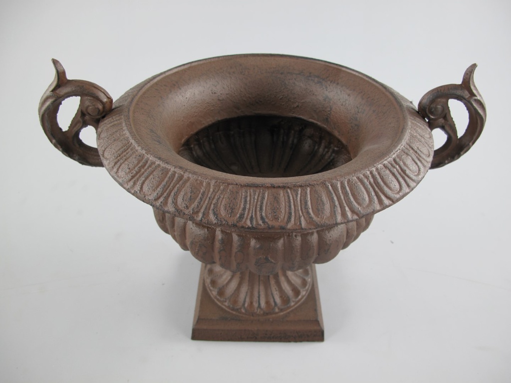[LA-85996] Urn Antik Eisen ROSTIG farbig H.27x37cm Bild 2