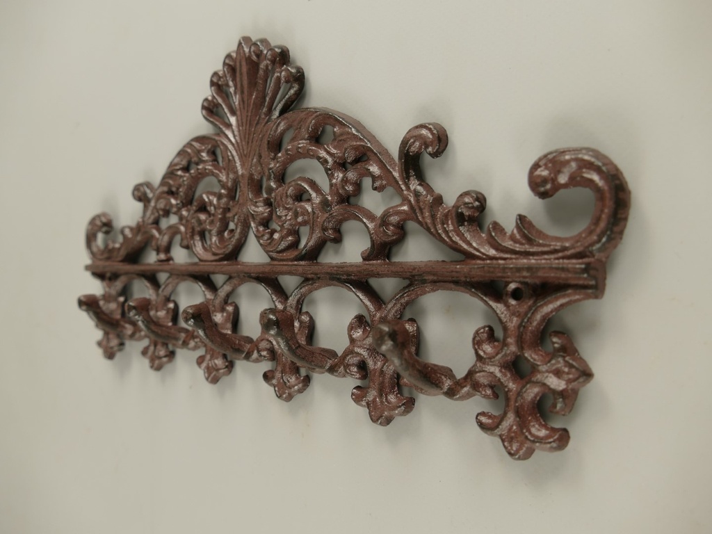 [LA-86019] Wandhaken Gusseisen rustikal braun L.35cm P/St. Bild 4