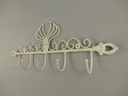 [LA-86094] Wandhaken Eisen weiß L.54x21x5cm Bild 3
