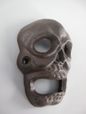 [LA-86119] Totenkopf OFFNER Eisen rustikal braun H.11x8x3cm Bild 2