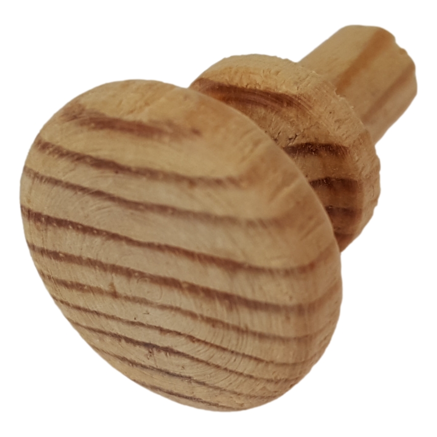 [LA-86201] Holzknopf Holz Möbelgriff Schubladengriff Möbelknauf Weichholz Kiefer 17 mm Bild 2