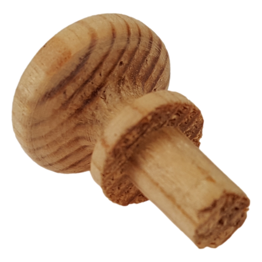 [LA-86201] Holzknopf Holz Möbelgriff Schubladengriff Möbelknauf Weichholz Kiefer 17 mm Bild 3