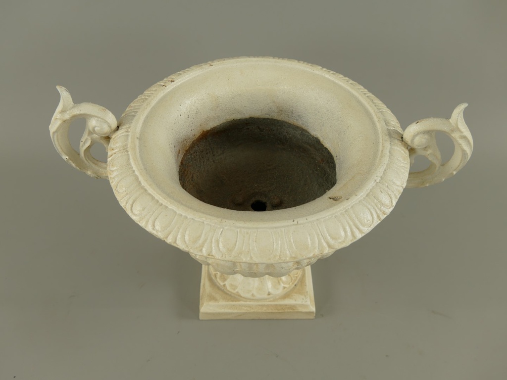 [LA-86288] Urn Antik weiß Eisen H.27x37cm Bild 4
