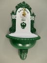 [LA-86349] Wandbrunnen 1867 Alu Guß grün/weiß H.72cm Bild 4